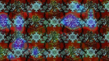 Raster. Renkli Bahar Teması eskiz kalıbı. Düz Çiçek Elementleri Tasarımı.