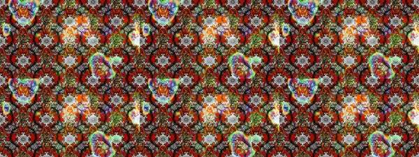 Tekstil, tebrik kartı, boyama kitabı, telefon kılıfı baskısı için kullanılabilir. Etnik Mandala süsü. Raster Henna dövme stili. Hint çiçekli desenli şal desenli..