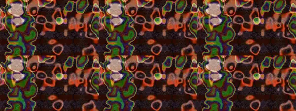 Raster illüstrasyonundaki çiçek desenli çizim. Çiçekler kahverengi, yeşil ve gri renklerde.