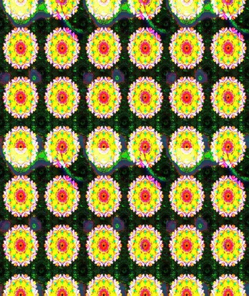 Küçük çiçekteki sevimli çiçek deseni. Sarı ve gri renkte çiçekler.