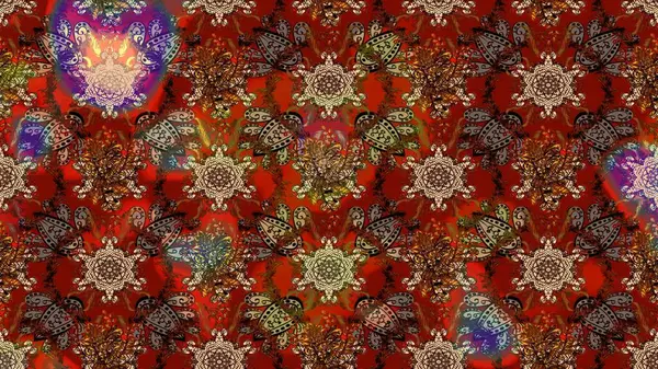 Egzotik çiçekler, kahverengi, kırmızı ve bej renkler üzerine botanik, parlak klasik doğa. Klasik tropikal doğal elementlerin suluboya seti. Raster illüstrasyonu.