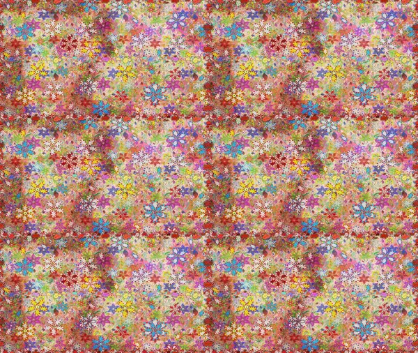 Raster hisseleri. Tarafsız ve pembe çiçekler. Kusursuz bir arka plan modeli. Suluboya, elle çizilmiş.