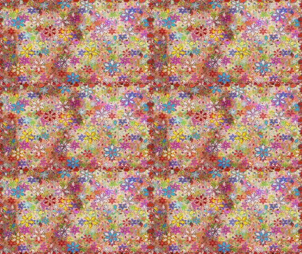 Raster hisseleri. Tarafsız ve pembe çiçekler. Kusursuz bir arka plan modeli. Suluboya, elle çizilmiş.