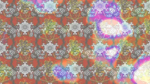 Güzel suluboya yaz çiçekleri deseni..