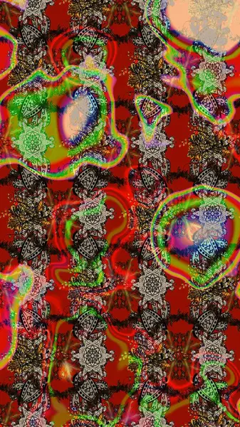 Hint çiçek liyada madalyon deseni. Etnik Mandala süsü. Tekstil, tebrik kartı, boyama kitabı, telefon kılıfı baskı için kullanılabilir. Raster Kına dövme tarzı.