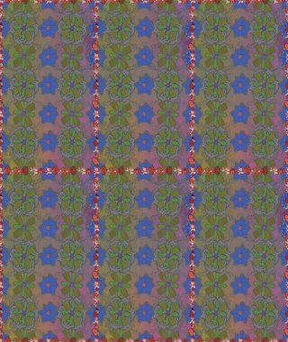 Yumuşak, bahar çiçekli arka plan. Gri ve kahverengi renkli çiçekler. Raster çiçek desenli ve çiçekli..