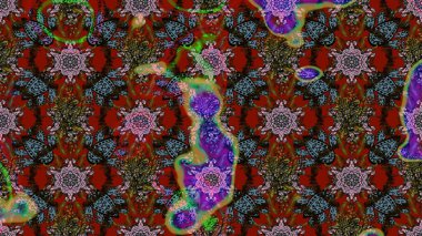 Klasik çiçek desenli. Raster 'ın taze dokusu. Paketleme, tekstil, duvar kâğıdı için çiçek eskizi. Yumuşak fayans. Yumuşak pamuk tasarımı.