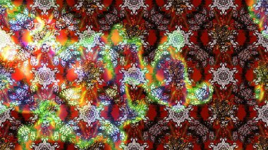 Kahverengi, nötr ve kırmızı renkte çiçekler. Gömlek baskısı için çiçek boyası. Çiçek eskiz kalıbı geçmişi.