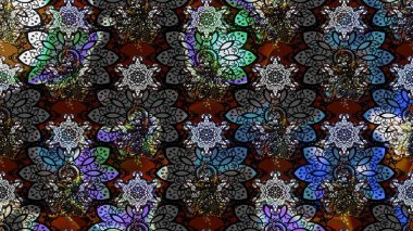 Küçük çiçekte güzel bir çiçek deseni var. Raster deseni. Çiçekli çiçek deseni, suluboya..