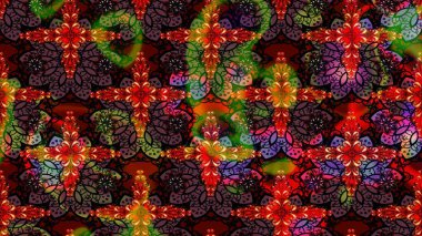 Nazikçe, güzel çiçek arkaplanı. Çiçekli karalama şeklinde Raster çiçek deseni. Kahverengi renkte çiçekler.