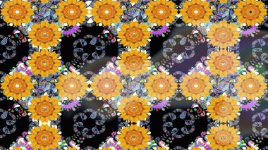 Güzel kumaş deseni. Çiçek arkaplan. Çizim raster deseni.