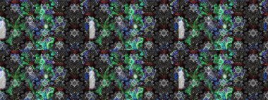 Çiçeksel gri çizim deseni. Raster çiçek izi. Klasik taslak çizimi. Raster Yumuşak kumaş deseni.