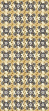 Gri, bej ve altın elementli nötr renklerde kusursuz klasik desen. Noel, kar tanesi, yeni yıl 2019.