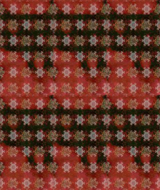 Moda baskıları için zarif bir şablon. Kahverengi ve kırmızı çiçekli bahar çiçekleri. Küçük çiçekte güzel bir desen. Küçük renkli çiçekler. Motley illüstrasyonu.