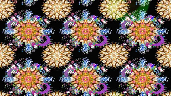 Çiçekli karalama şeklinde Raster çiçek deseni. Nazik, sevimli çiçek arkaplanı. Siyah renkte çiçekler.