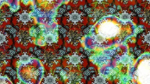 Raster illüstrasyonu. Çiçekli, yapraklı, çiçek desenli eskiz. El çizimi.