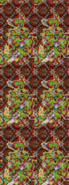 Çizim raster deseni. Çiçek arkaplan. Güzel kumaş deseni.