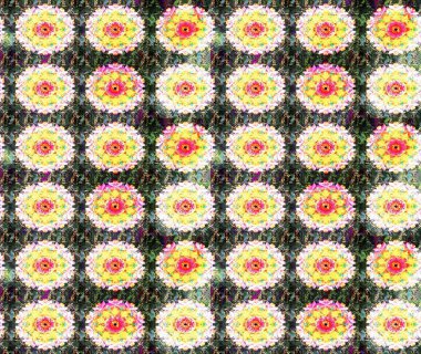 Raster deseni. Çiçekli çiçek deseni, suluboya. Süslü kumaş deseni.