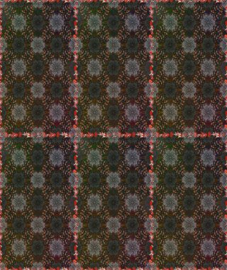 Doodle tarzı. Tekstil ve kapak tasarımı için mükemmel. El çizimi dikişsiz sonbahar çiçekleri deseni. Renkli gri ve kahverengi desenli. Gri ve kahverengi renkte çiçekler.