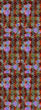 Nazik, narin çiçek arkaplanı. Gri, kahverengi ve kırmızı renkte çiçekler. Raster çiçek desenli ve çiçekli..