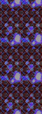 Çiçek. Mor, gri ve kahverengi renklerde. Raster illüstrasyonu. Taslak dekoratif arka plan, çiçek mandala.