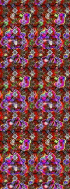 Raster Güzel kumaş deseni. Raster suluboya çiçek deseni, narin çiçekler, kırmızı, gri ve kahverengi çiçekler, tebrik kartı şablonu.