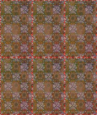 Düz Çiçek Elementleri Tasarımı. Çiçek deseni. Kusursuz Chichi kumaş deseni. Renkli Bahar Temalı Kusursuz Arkaplan. Raster illüstrasyonu.