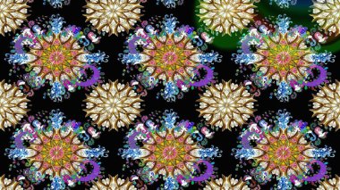 Kullanılabilir Tekstil, tebrik kartı, boyama kitabı, telefon durumda yazdırma için. Hint çiçek desenli madalyon desen. Raster kına dövme tarzı. Etnik Mandala süsleme.