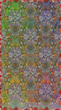 Hediye ambalaj kağıdı, tebrik kartları, posterler ve pankart tasarımı. Gri ve kahverengi renkli çiçekler. Raster düz çiçekleri pürüzsüz desen.