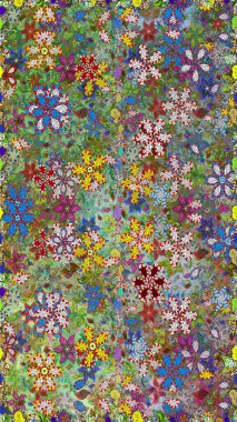 Yeşil ve nötr renklerde. Raster illüstrasyonu. Anti-stres için Raster soyut şablon sayfası.