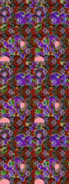 Küçük bir çiçekte eskiz deseni. Güzel kumaş deseni. Hoş bir çiçek geçmişi var. Raster illüstrasyonu.