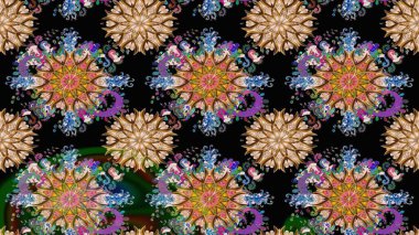 Dekorasyon ve tasarım için güzel bir desen. Çiçeğin suluboya çizimlerinin mükemmel deseni. Moda baskısı. Suluboya desenli çiçek deseni. Ayarlanmış.