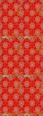 Renkli Bahar Temalı Kusursuz Arkaplan. Çocuk stili. Düz Çiçek Elementleri Tasarımı. Çiçekli pürüzsüz raster arka plan.