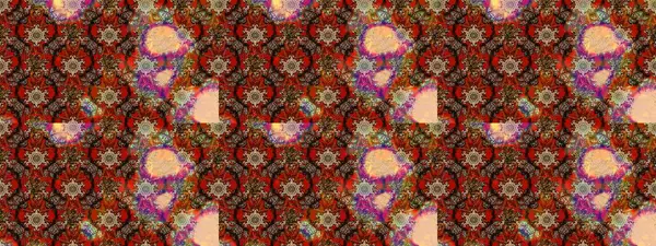 Kahverengi, kırmızı ve bej renkli çiçekler. Düz Çiçek Elementleri Tasarımı. Renkli Yaz Temalı eskiz kalıbı. Sevimli çiçek raster deseni.