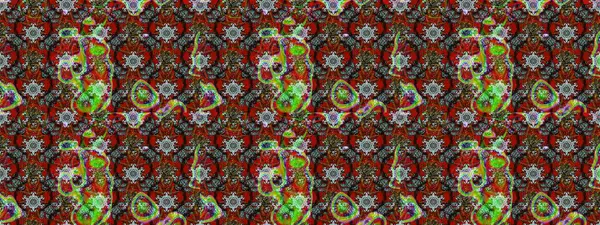 Raster illüstrasyonu. Egzotik çiçekler, kahverengi, kırmızı ve gri renkler üzerine botanik, parlak klasik doğa. Klasik tropikal doğal elementlerin suluboya seti.