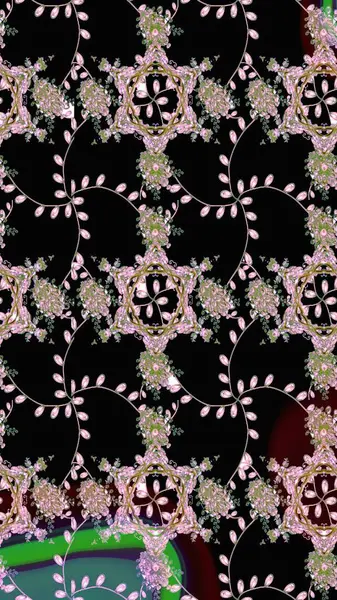 Çizgi çizimi kalıbı. Raster Moda kumaş deseni. Şirin çiçekler..