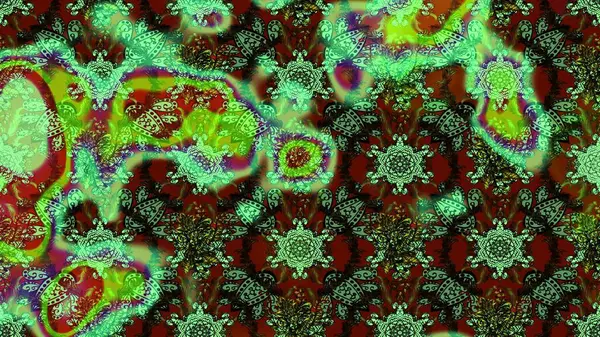 Karalama çiçeği. Güzel kumaş deseni. Raster illüstrasyonu. Renkli Bahar Teması eskiz kalıbı. Zentangle soyut çiçekleri. Düz Çiçek Elementleri Tasarımı.