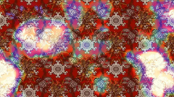 Raster güzel kumaş deseni çiziyor. Çiçek deseni. Düz Çiçek Elementleri Tasarımı. Renkli Bahar Teması çizim şablonu.