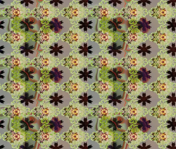 Tarafsız renkler üzerine çiçek desenli çizimler, el yapımı papatyalar, papatyalar. Tekrar eden çiçek arkaplanı, zarif nötr çiçek duvar kağıdı.