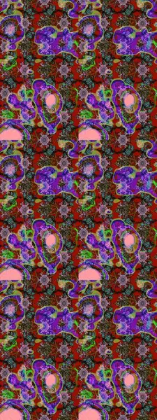 Küçük bir çiçekte eskiz deseni. Güzel kumaş deseni. Hoş bir çiçek geçmişi var. Raster illüstrasyonu.