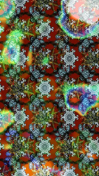 Raster deseni. Botanik çizim kalıbı. Organik elementler. Suluboya etkisi.