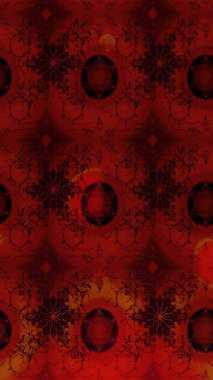 Anti-stres için soyut örnek sayfası. Kırmızı renklerde. Raster illüstrasyonu.