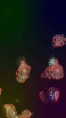 Raster illüstrasyonu. Gri renkli çiçekler. Çizim çiçek deseni duvar kağıdı için kullanılabilir.