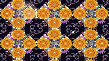 Paketleme, tekstil, duvar kâğıdı için çiçek eskizi. Yumuşak fayans. Yumuşak pamuk tasarımı. Klasik çiçek desenli. Raster taze dokusu.