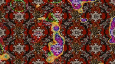 Paisley el çizimi elementler. Ev dekoru. Fantezi çiçekli eskiz deseni, doğal duvar kağıdı, çiçek desenli kıvrımlı illüstrasyon.