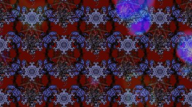 Hediye ambalaj kağıdı, tebrik kartları, posterler ve pankart tasarımı. Kırmızı, siyah ve kahverengi renkte çiçekler. Raster düz çiçek çizim deseni.