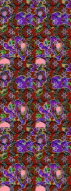 Küçük bir çiçekte eskiz deseni. Güzel kumaş deseni. Hoş bir çiçek geçmişi var. Raster illüstrasyonu.