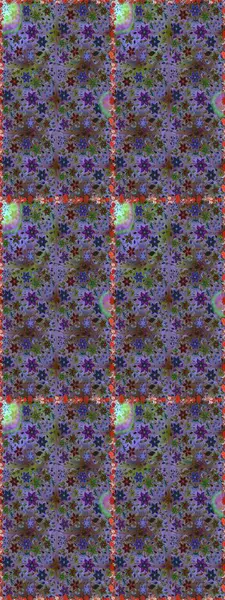 Raster illüstrasyonu. Kusursuz. Şirin çiçek elementleri. Mor ve kahverengi renkte çiçekler.