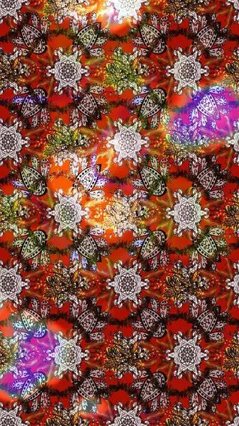 Eskiz geçmişi. Tomurcukları papatya çiçekleri olan sevimli bir çiçek deseni. Raster illüstrasyonu. Miles Fleur, süslü püslü bir süs. Eski usul. Kumaş, tekstil ve duvar kağıdı baskısı için..