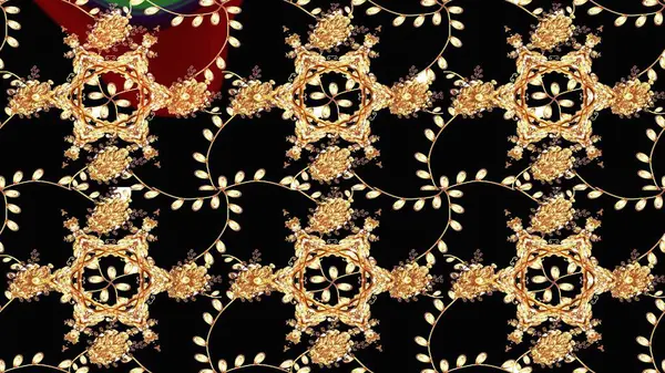 Raster suluboya çiçek deseni, narin çiçekler, siyah, bej ve kahverengi çiçekler, tebrik kartı şablonu. Güzel kumaş deseni.